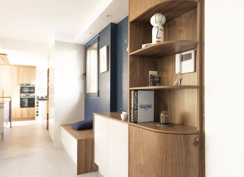 Réalisation d’un meuble en bois cintré à Angers